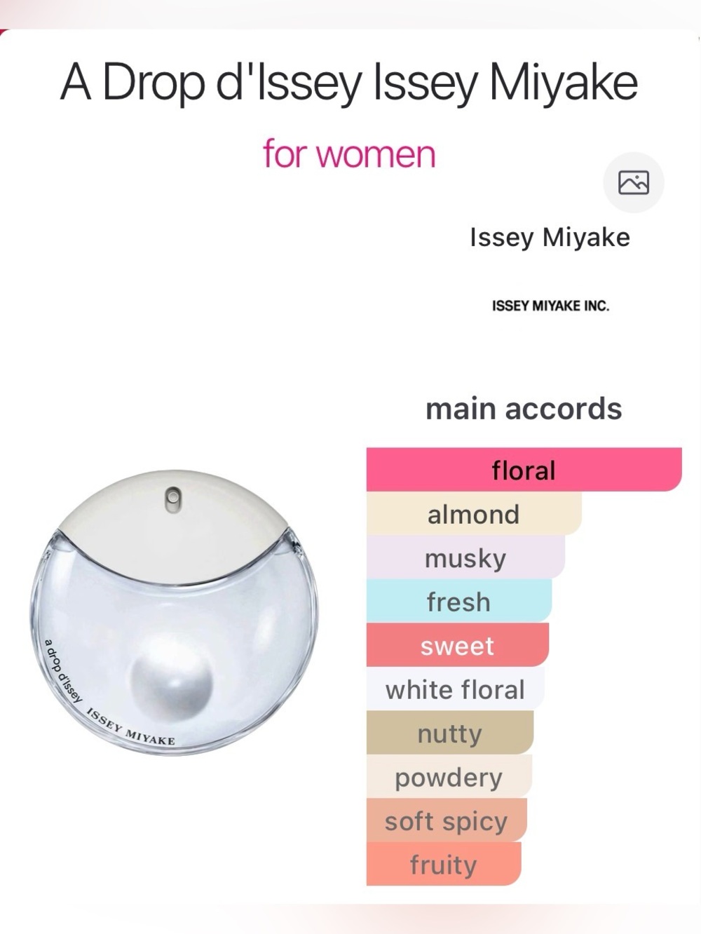 Issey Miyake A Drop D’Issey EDP - Picture 1 of 3